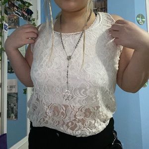 American apparel lace tank top